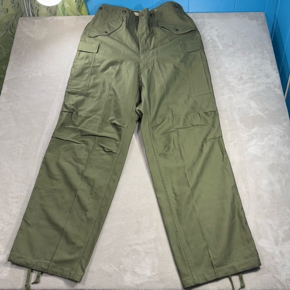 U.S. Army Wool Cargo Pants Men's Sz M 55-T-95000-15 Khaki Green Field Trousers